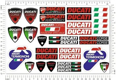 Ducati Termignoni Motorcycle Decal Superbike Panigale Laminated Stickers Monster • $10