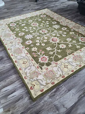 Arts & Crafts William Morris Style Hand Tufted Wool Area Rug **FREE SHIPPING** • $149