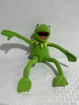 Vintage Nanco Muppet Kermit The Frog Plush Poseable 12  Stuffed Animal FREE S/H • $18.99