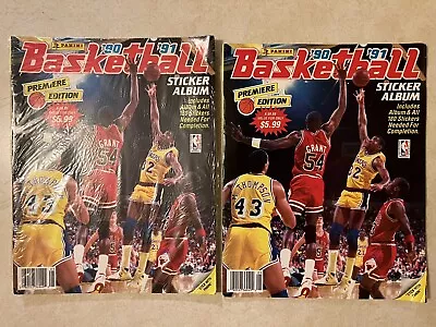 1990-91 Panini Sticker Album Michael Jordan 1 FACTORY SEALED 1 OPENED • $32.39