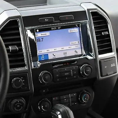 Molded Chrome GPS Navigation Dashboard Trim Cover For 17-21 Ford F250 F350 • $69.99