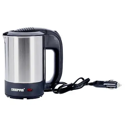 12V Car Kettle 500ML Travel Kettle Water Heater For Caravan Portable Silver • £19.99