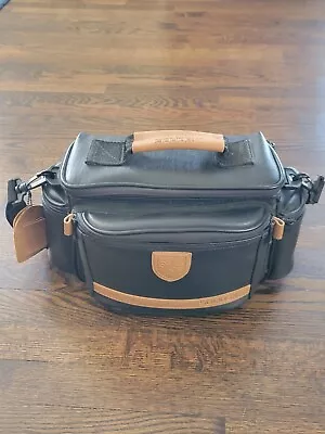 $19.98 • Buy Solidex Classics Vintage Performance Video Leather Camera Camcorder Bag Black