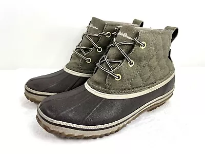 Eddie Bauer Hunt Pack Mid Duck Rain Boots Rubber Weatheredge Womens 6 M • $25.19