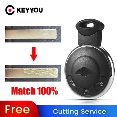 BLADE CUT By PHOTO Car Key Case For BMW Mini Cooper R56 2007-2014 Key Fob • $13.99