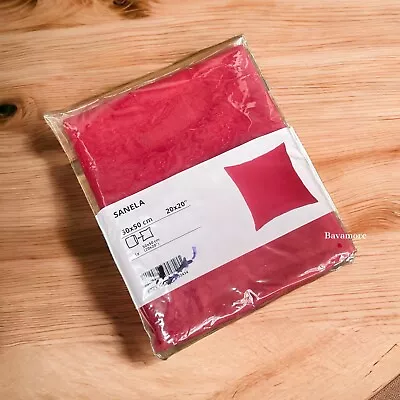 IKEA SANELA Pillow Cushion Cover 20x 20  Red Velvet 004.473.07 NEW • $16.99