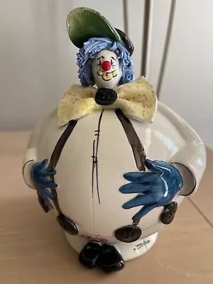 Signed Vintage Zampiva Figurine  Clown Bank  Made In Italy • $39.95