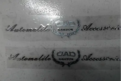 2pcs Metal Silver DAD GARSON VIP JDM JP Car Emblem Badge Decals Sticker • $9.90