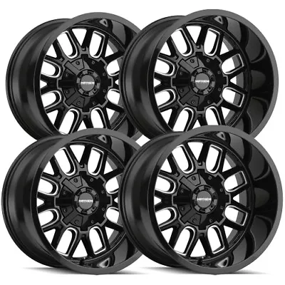 (4) Mayhem 8107 Cogent 20x9 5x5 /5x135 +0mm Black/Milled Wheels Rims 20  Inch • $1235.96