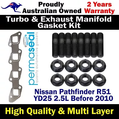 Permaseal Exhaust Manifold Installation Kit For Nissan Pathfinder R51 YD25 2.5L • $87.40
