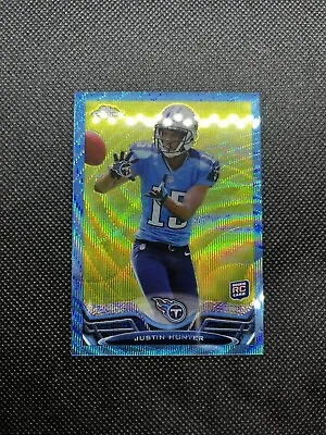 $1.49 • Buy 2013 Topps Chrome Blue Wave Refractor Rookie Justin Hunter RC #18