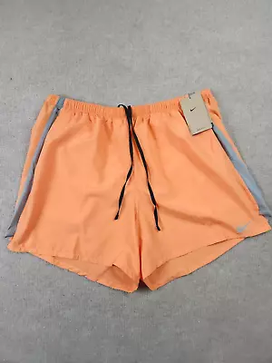 Nike Shorts Mens 2XL XXL Orange Gray Running Gym Outdoors Athletic • $24.99