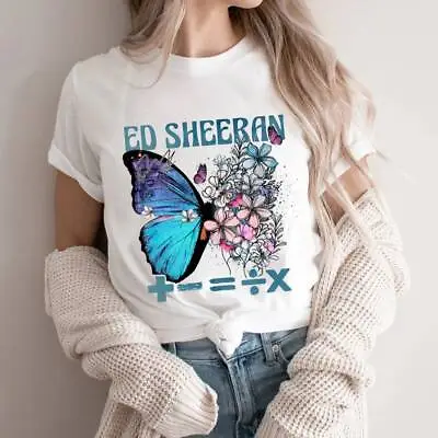 Ed Sheeran Mathematics Tour Cotton T-Shirt Print Front H4156 • $8.99