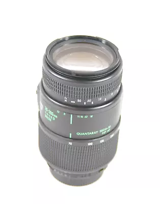 Quantaray Tech-10 70-300mm 1:4-5.6 D Macro-Zoom Lens W/Nikon AF Mount [Excellent • $33.55