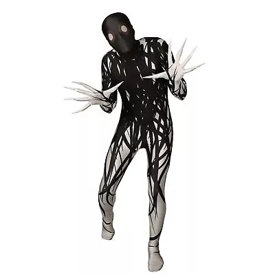 Adult Zalgo Morphsuit Mens Creepypasta Halloween Fancy Dress Urban Legend M -XXL • $49.95