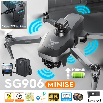 $275.79 • Buy WiFi GPS Drone W 4K HD Camera Brushless Obstacle Avoidance Drones RC Quadcopter