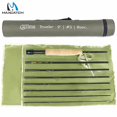 $64.40 • Buy Maxcatch 9ft 8pcs Alltime Travel Fly Fishing Rod Ultra Compact For Backpacking