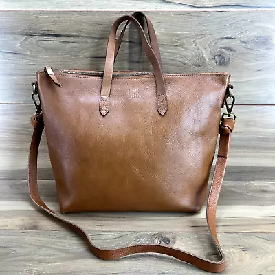 Madewell Tote Medium Transport Zip Top Crossbody English Saddle Leather • $29.88