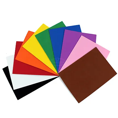 A4 EVA Foam Craft Sheets Assorted Colours Black White Kids Arts Project DIY 2mm • £3.39