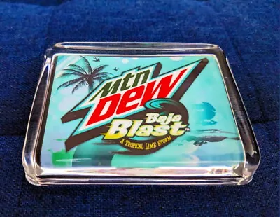 Mtn Dew Baja Blast Glass Paperweight Limited Edition Elegnt Collectible Gift Box • $27.99