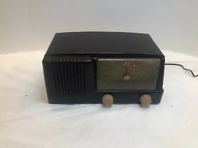 Vintage GE Model 400 Dial Beam Bakelite Vacuum Tube Radio 1950 - Works! • $59.95