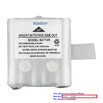 Kastar 2 Way Radio Batery 1000mAh For 4.5Volt BATT4R Rechargeable Battery Pack • $7.99