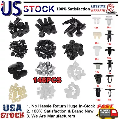 146Pcs For Toyota Fender Door Hood Bumper Trim Door Panel Clip Retainer Fastener • $13.95