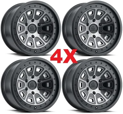 17 Black Tint Wheels Rims Six 6 Lug Off Road Mayhem Flatiron • $876