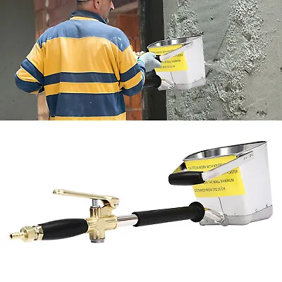 4 Jets Stucco Sprayer Plaster Cement Sprayer Hopper Wall Plastering Gun Tool • $38.95