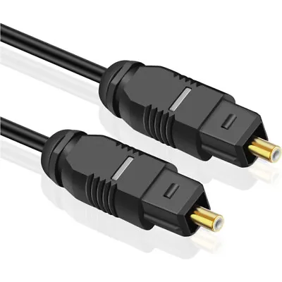 1M Digital Audio Fibre Optic Optical TOSLink Cable Lead Wire Sound Bar TV PS4 • £2.71