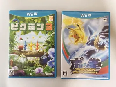 Pokken Tournament & Pikmin 3 Set Nintendo WiiU Japanese Ver Tested • $68.33