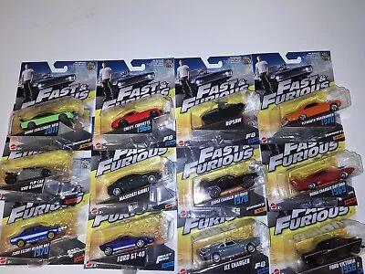 Mattel 1:55 Fast & Furious Diecast Vehicles Set Of 12 • £24.99