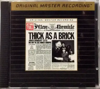 Jethro Tull - Thick As A Brick MFSL CD (Ultradisc II Remastered) • $39.99