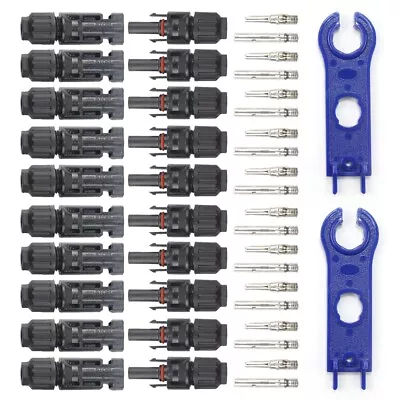10PCS Connectors For IP67 MC4 Solar Panel Line Plug Socket Male & Female • $19.90