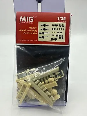 Mig Productions 35318 Modern US American Figure Accessories 1/35 Scale Resin Kit • $14.99