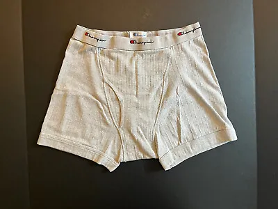 Vintage Champion Grey Ribbed Boxer Briefs Size Large • $35.99