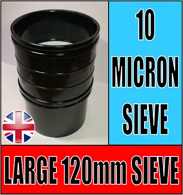 Large 10 Micron Nylon Mesh Stackable Sieve Food Grade Strainer Home Brew Filter • £34.99