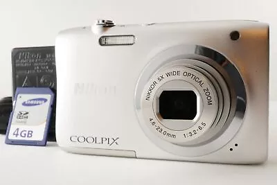 NIKON COOLPIX A100 Silver Point & Shoot Digital Camera From Japan #7517 • $199.20