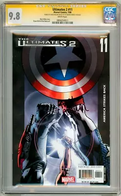 Ultimates 2 #11 Cgc 9.8 Signature Series Signed Mark Millar Captain America • £99.95