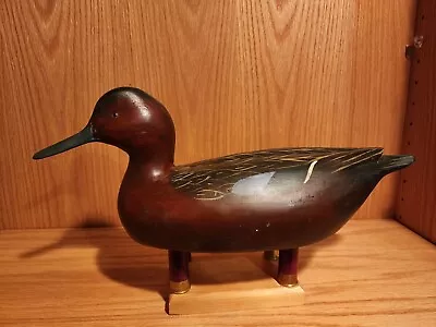 Very Nice Rare Original William Goenne Cinnamon Teal Wood Duck Decoy California • $20.50