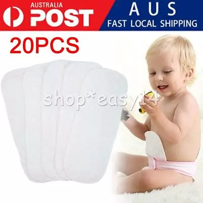 20pcs 6-Layer Cotton Reusable Soft Breathable Cloth Diaper Nappy Liner For Baby • $18.03