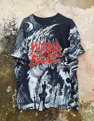 Morbid Angel Allover Shirt Entombed Deicide Immolation Slayer Dismember Obituary • $300