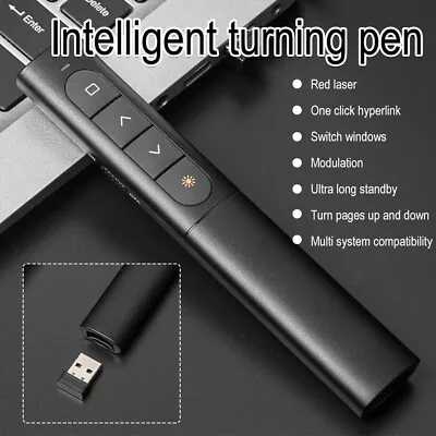 £10.79 • Buy Powerpoint Presentation Presenter Wireless Remote PPT Laser Pointer Clicker UK