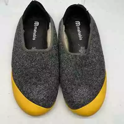 Mahabis Classic Slipper Womens 38 Gray Wool US 7.5 Comfort Shoe • $19.99