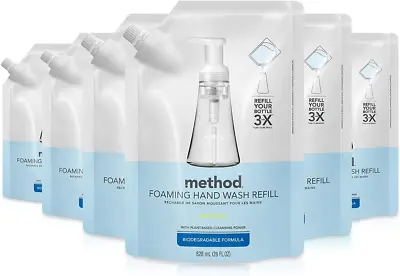 Method Foaming Hand Soap Refill Sweet Water 28 Fl Oz 6 Pack Packaging May • $66.46