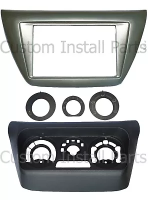 Install Double Din Dash Kit Radio AC Relocation Fits Mitsubishi Lancer 2002-2007 • $33.99