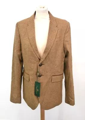 HOLLAND COOPER SUIT JACKET Men's Brown / Beige Plaid Pattern. Size 40. With Tags • £7.50