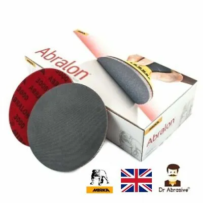 £7.99 • Buy Mirka Abralon Sanding Pads Discs 150mm 6  Wet Or Dry DA Sander Grits 180-4000