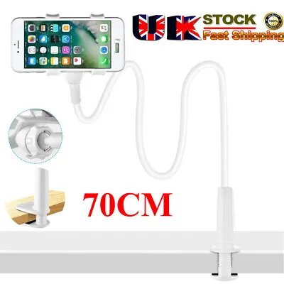 360 Gooseneck Table Bed Clamp Stand Holder Mount For IPad Tablet Flexible Arm UK • £8.89