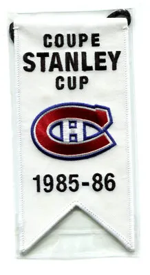 2008-09 UD Montreal Canadiens Centennial 1985-86 Stanley Cup Banner Insert • $109.04